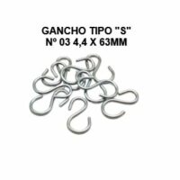 GANCHO TIPO S N-03 4,4X63MM